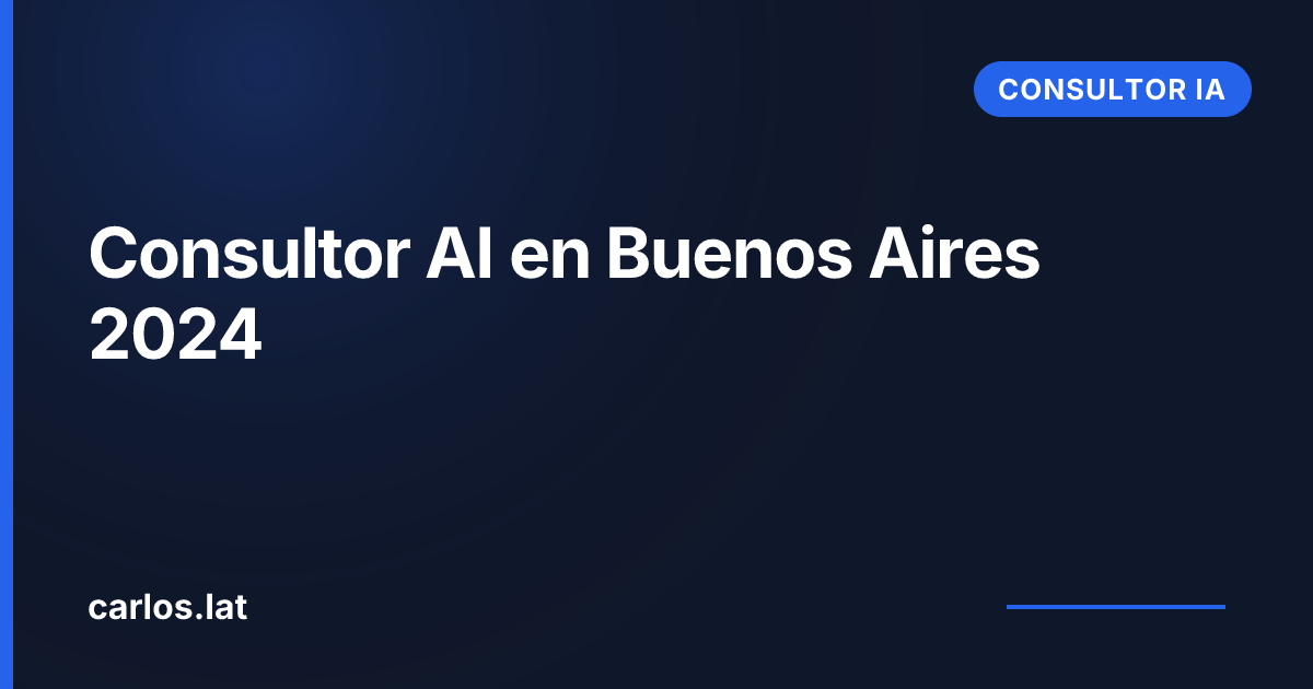 Cuánto cuesta un consultor AI en Buenos Aires en 2024